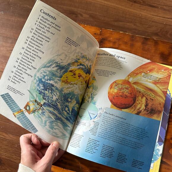 Vintage 1996 Usborne Understanding Geography Storms & Hurricanes Paperback Book - Picture 3 of 9